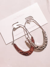 Load image into Gallery viewer, Oblong Hoops in UnClay