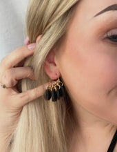 Load image into Gallery viewer, Multi-Circle Dangles in Painted Black